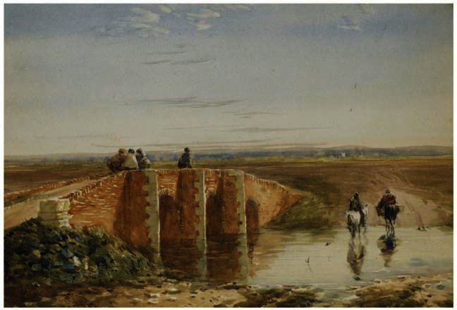 The Red Bridge — David Cox