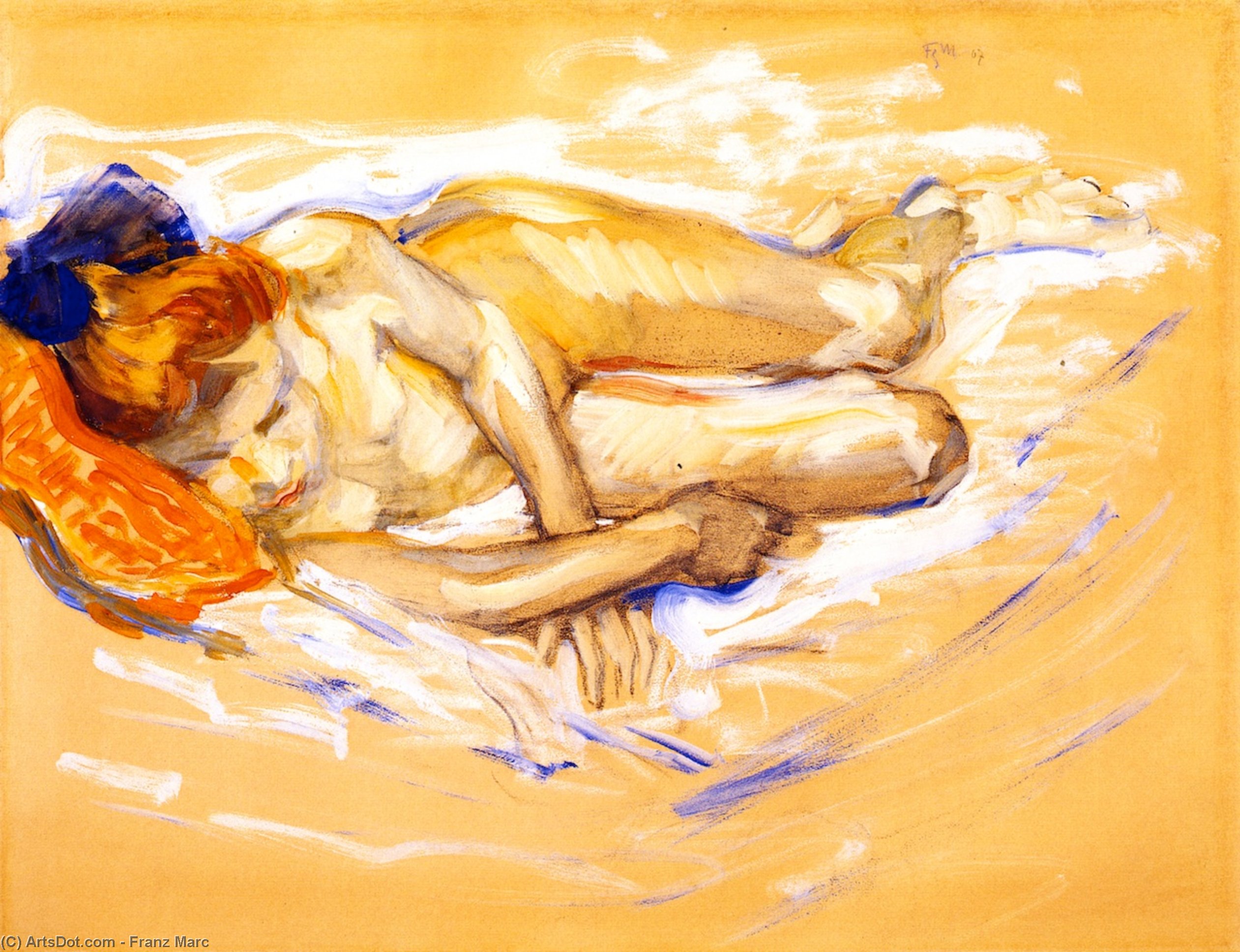 Ragazza Nuda — Franz Marc