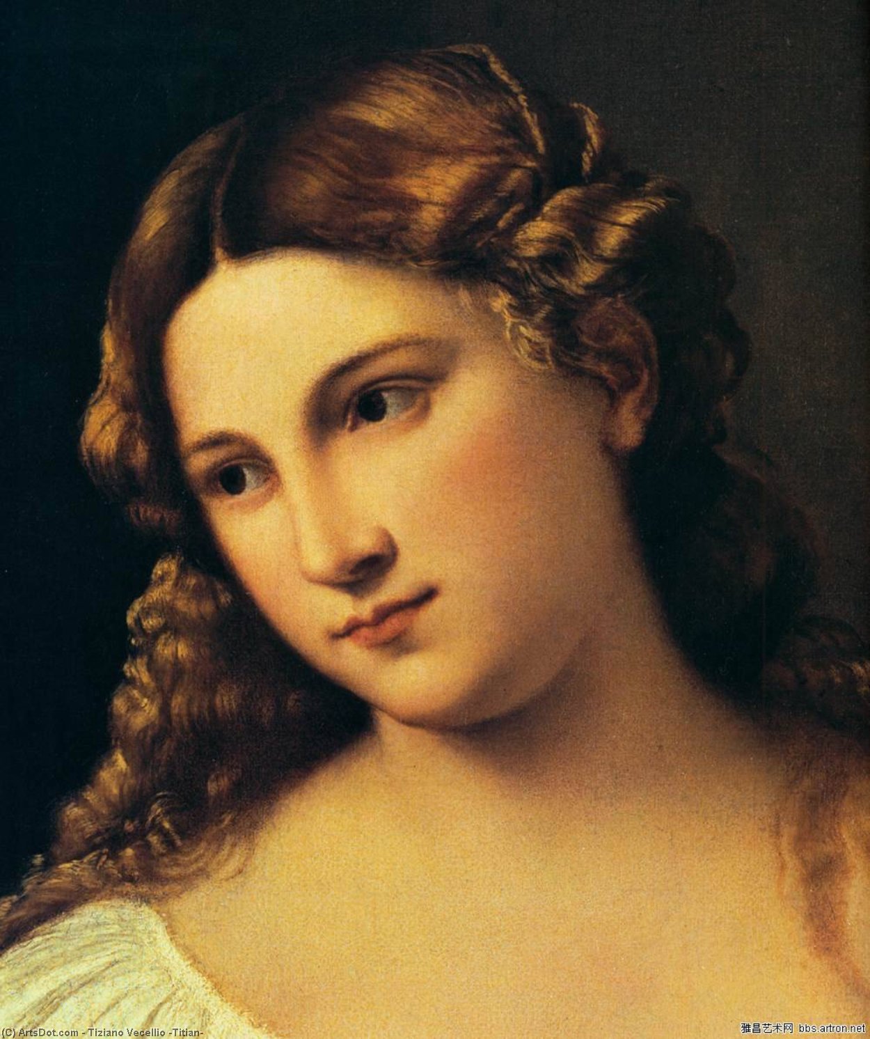 Tiziano Vecellio - Flora (dettaglio)