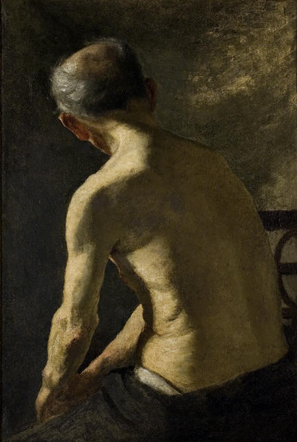 Figure Study. Man's Back — Teodor Clement Steele