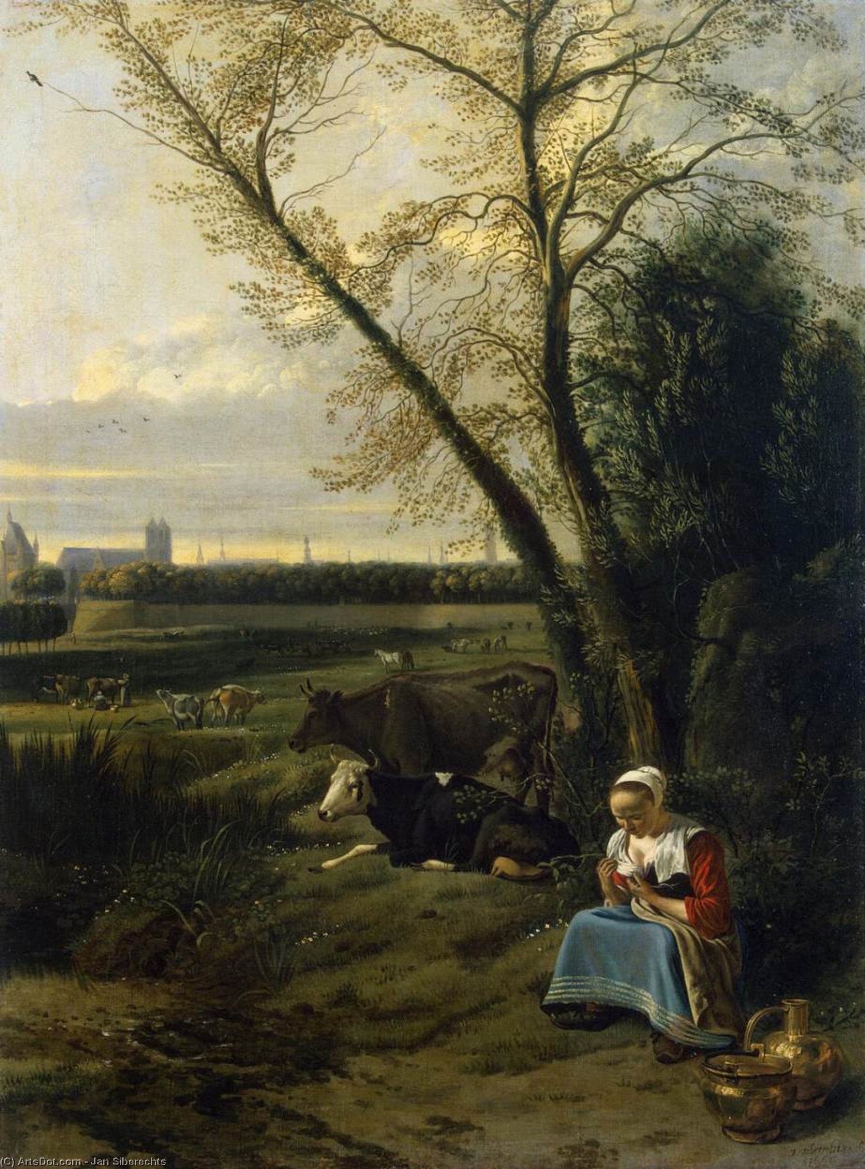 Jan Siberechts - Shepherdess