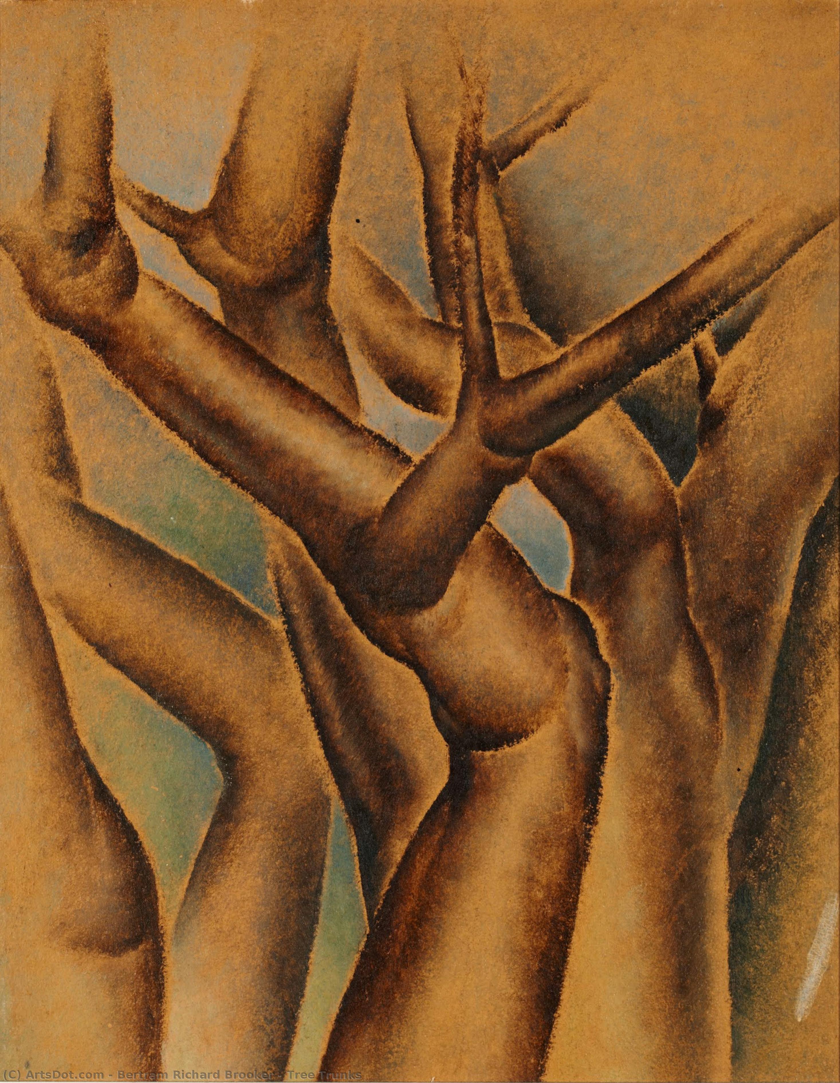 Tree Trunks — Bertram Richard Brooker