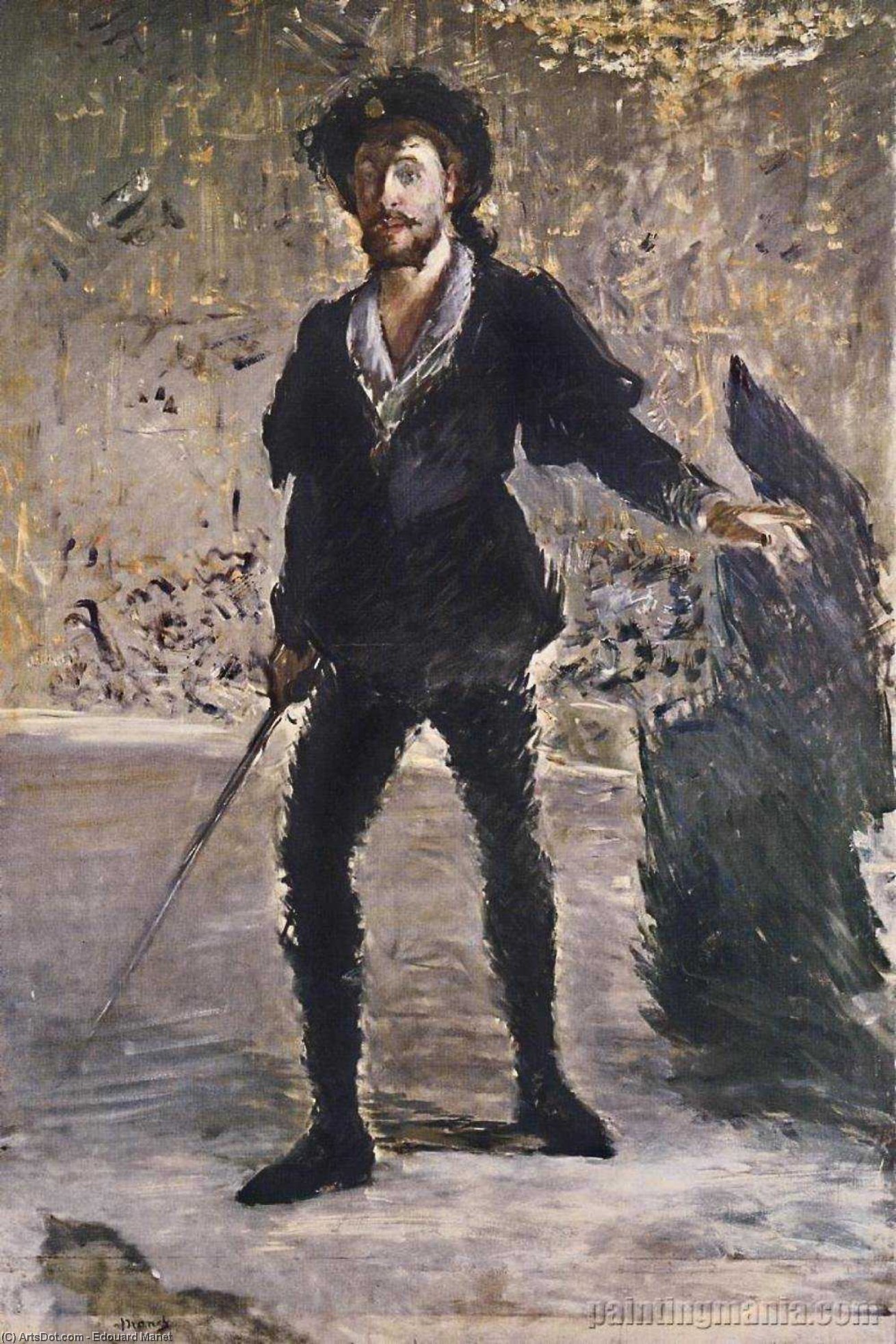 Portrait De Faure Comme Hamlet — Édouard Manet
