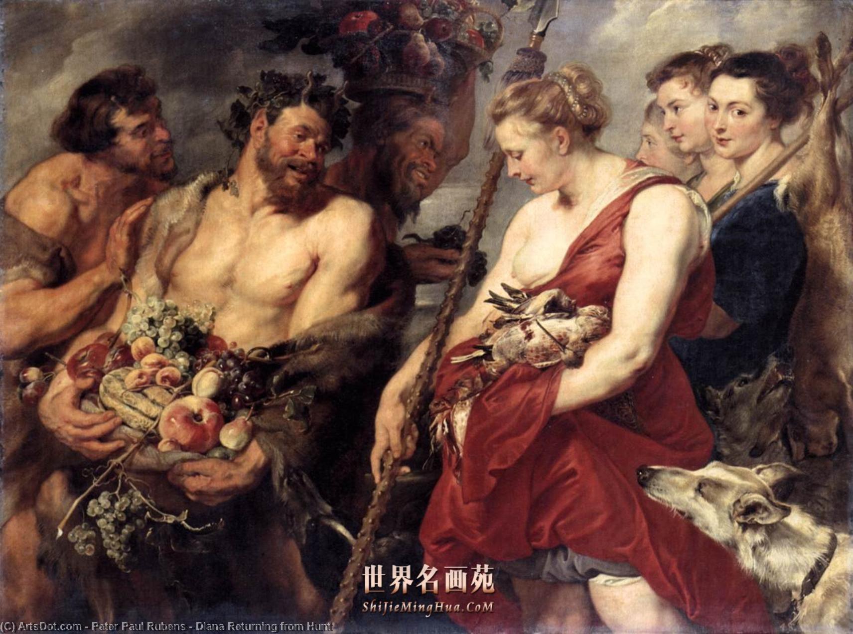 Pirė Petras Paulius Rubenas - Diana Returning from Hunt