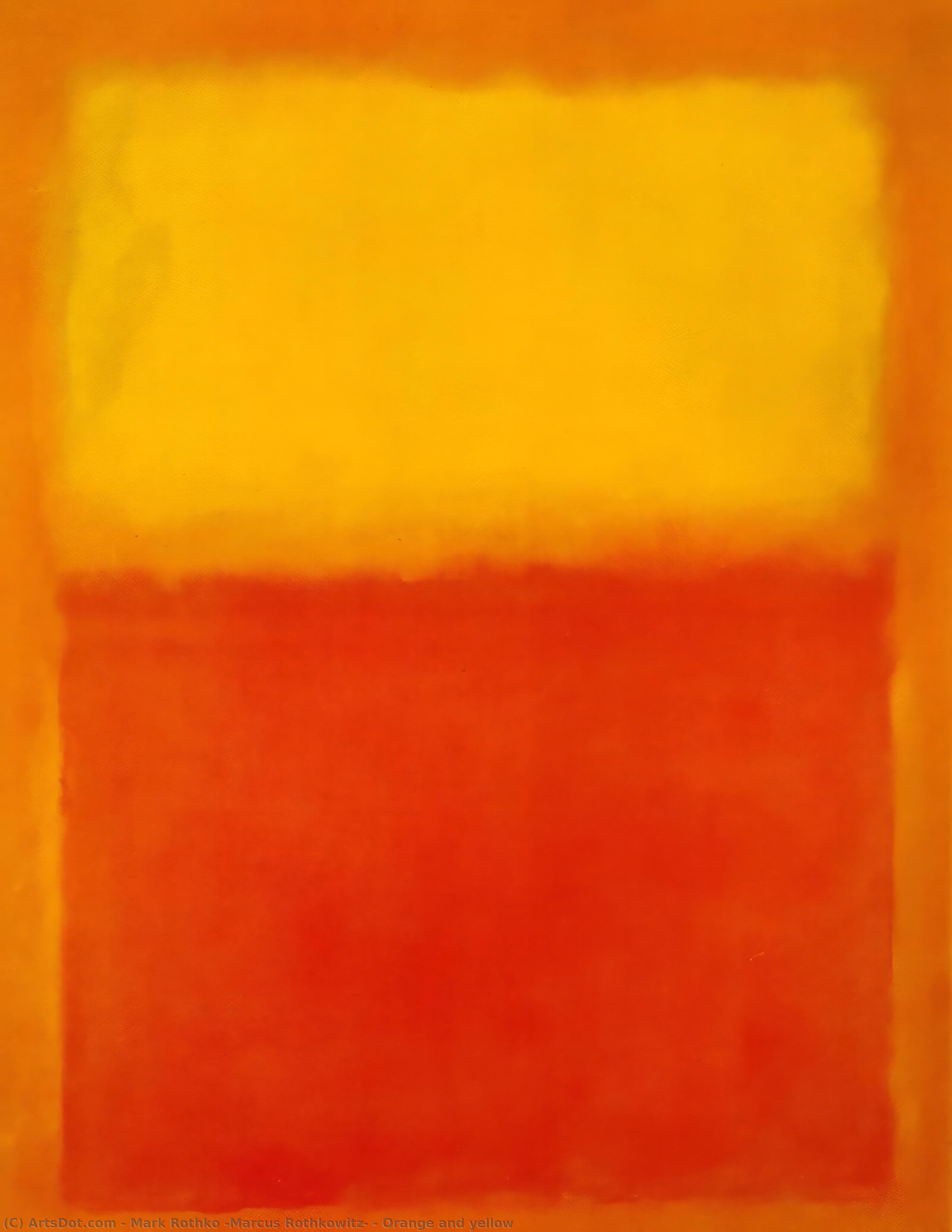 Mark Rothko - Naranja y amarillo