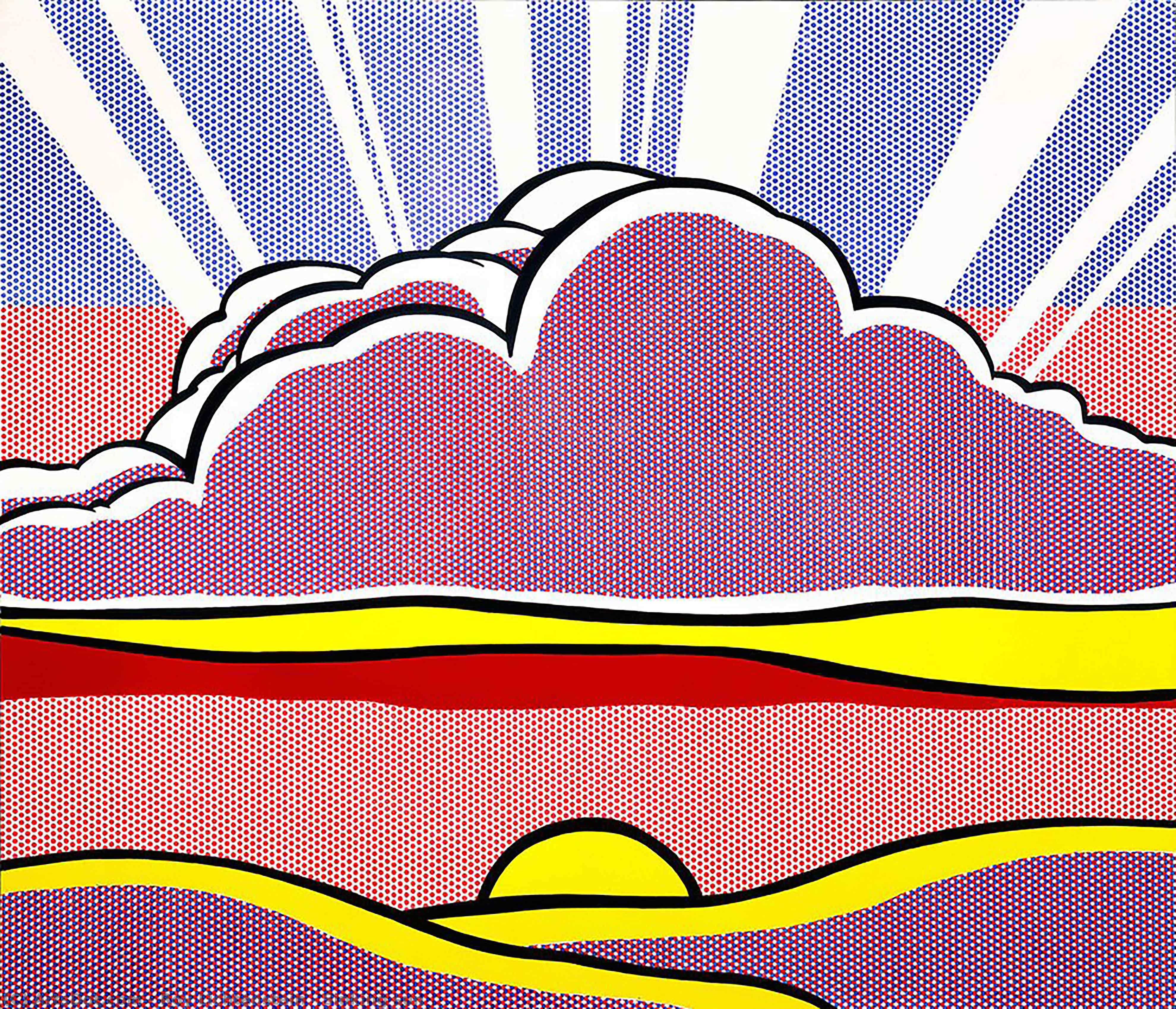 Roy Lichtenstein - Sinking Sun