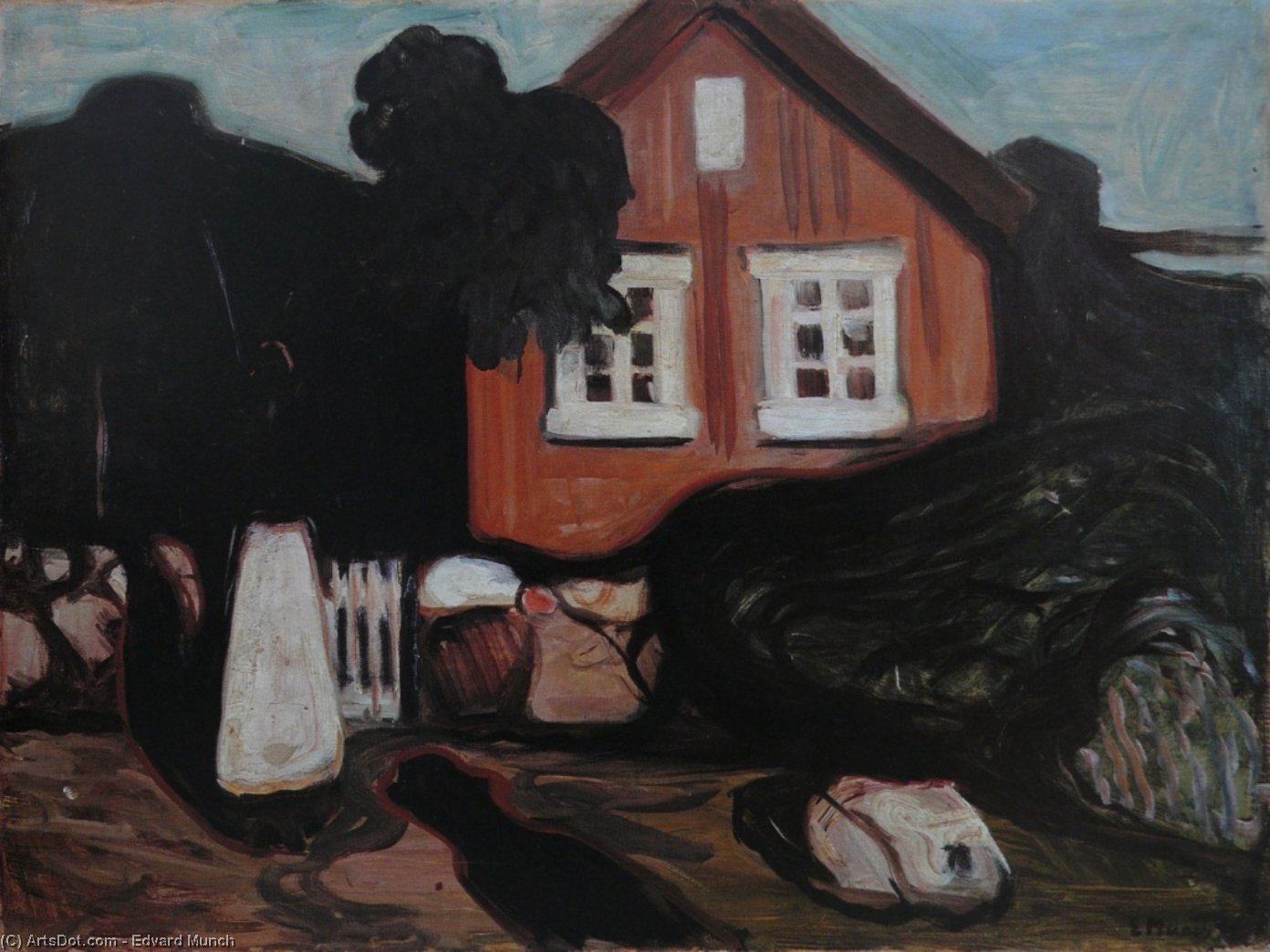 House In Moonlight — Edvard Munch