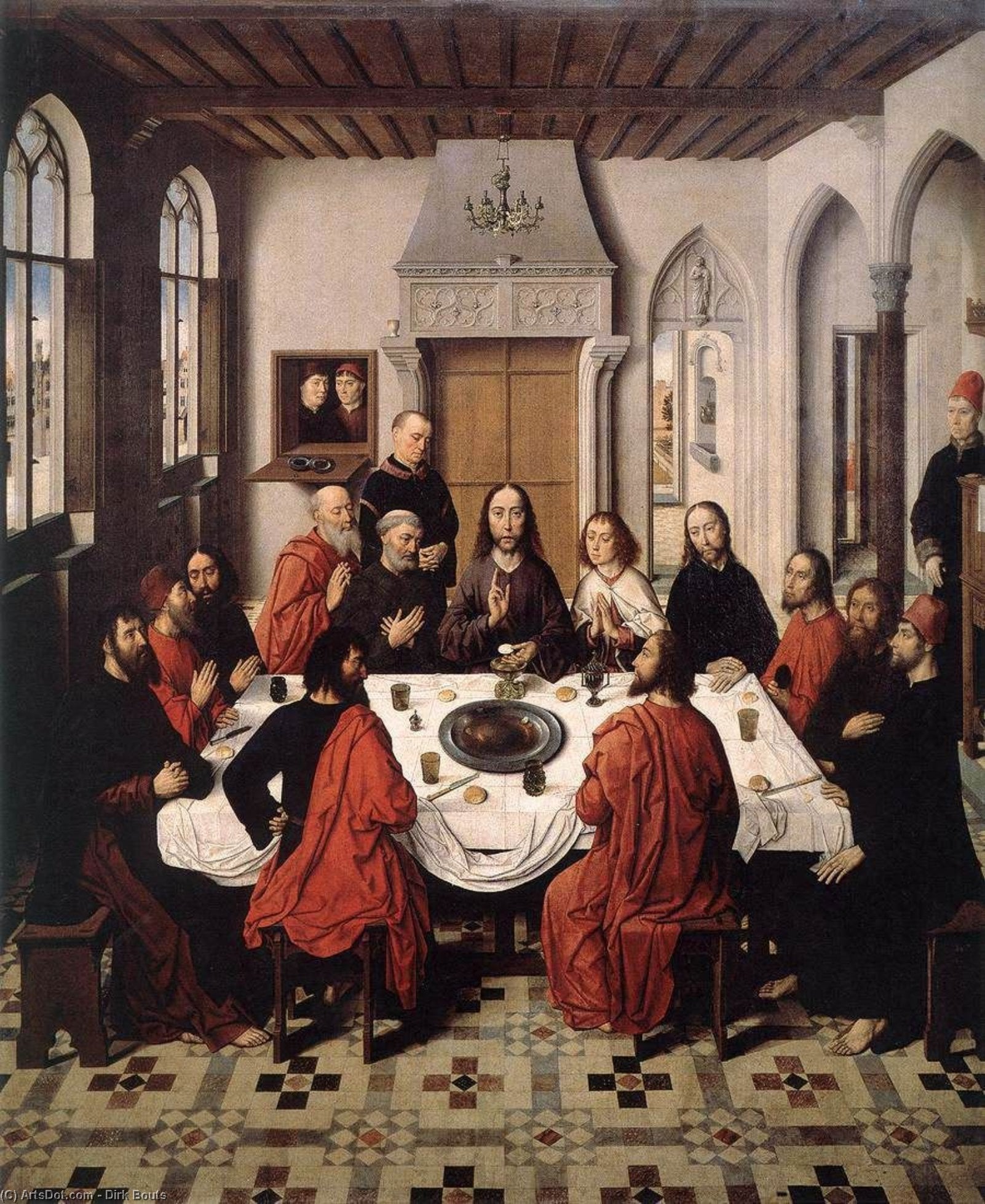 The Last Supper - From The Winged Altar In St. Peter In Leuven — Dierec Bouts