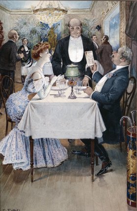 At The Restaurant — Benjamin Eugène Fichel