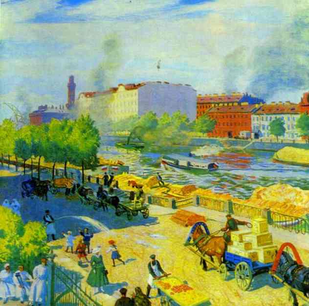 Boris Kustodijev - Fontanka