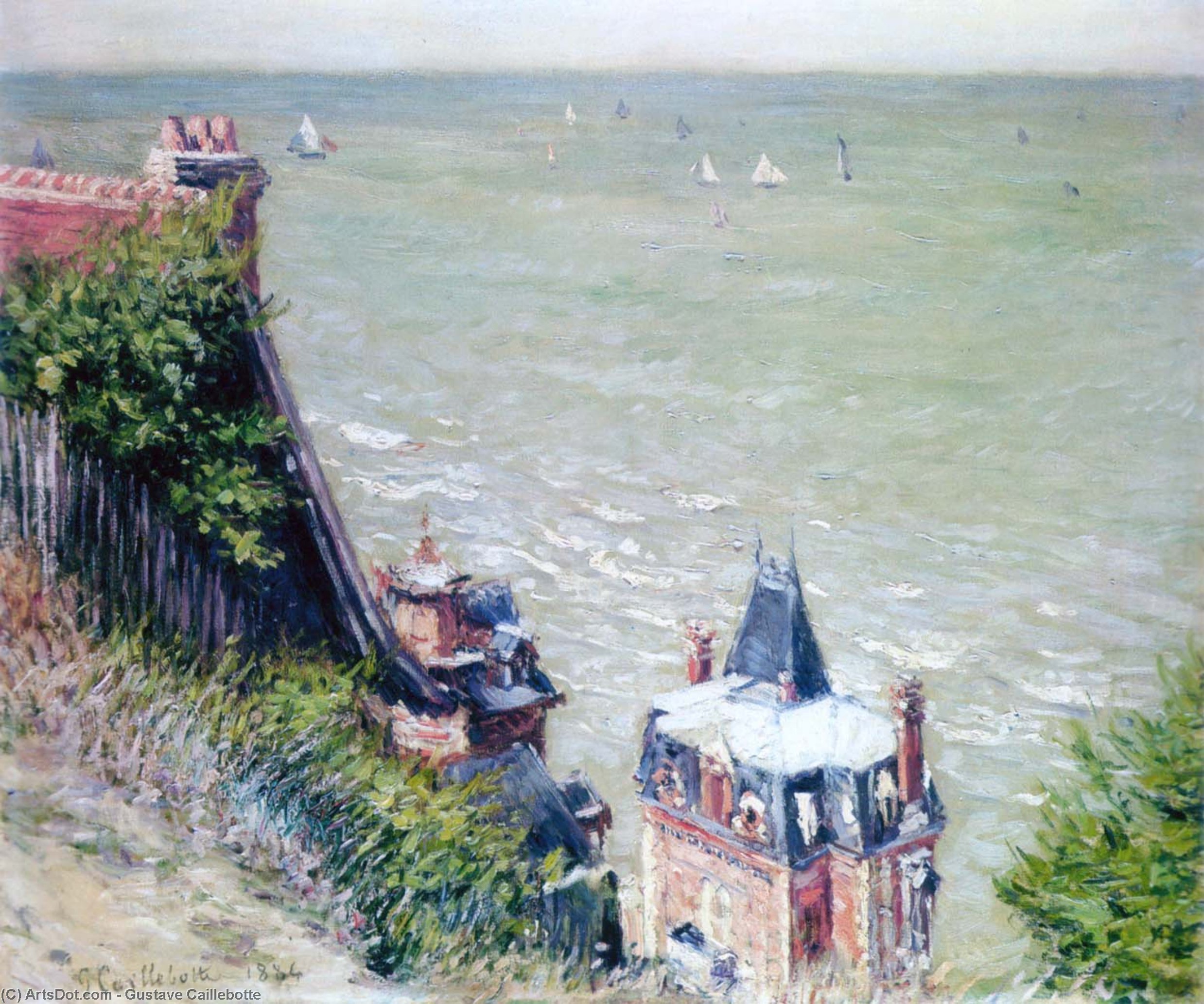 Gustave Caillebotte - Villas roses de Trouville