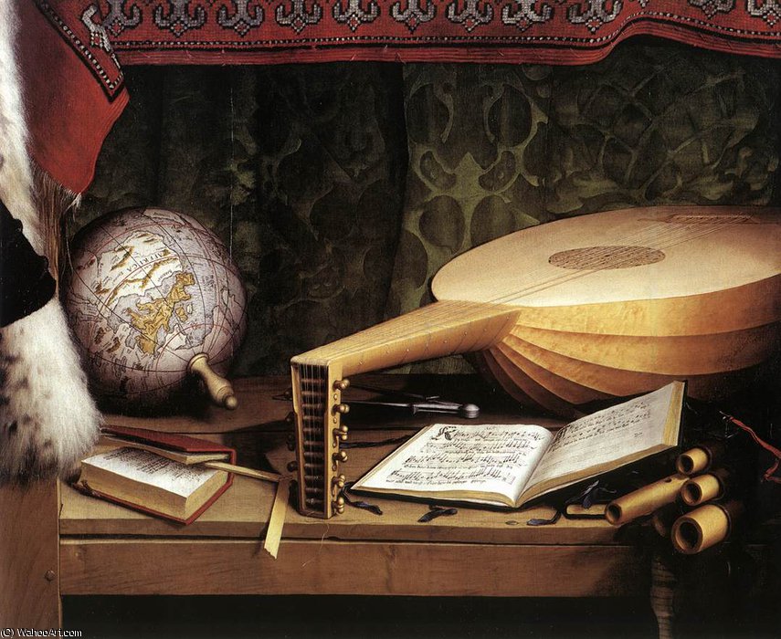 Ambassadors - The Ambassadors (detail)4 — Hans Holbein The Younger
