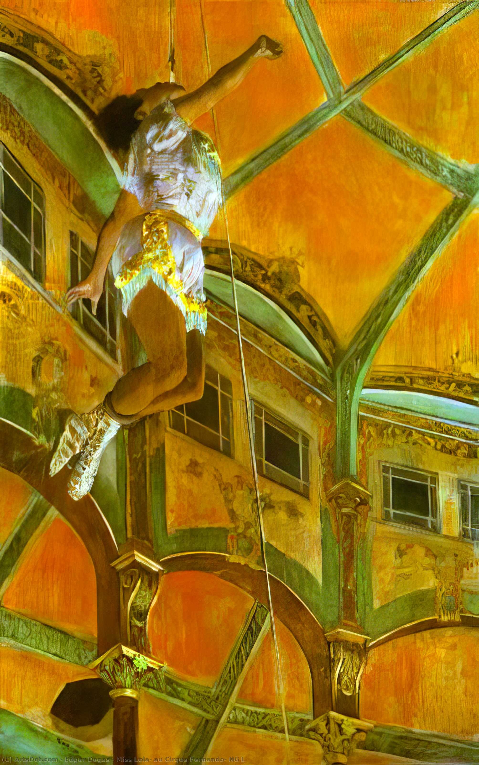 "miss Lola, Au Cirque Fernando, Ng L" Translates To "mila Lola, La Cirque Fernando, Ng L" In Romanian. — Hilaire-germain-edgar Degas