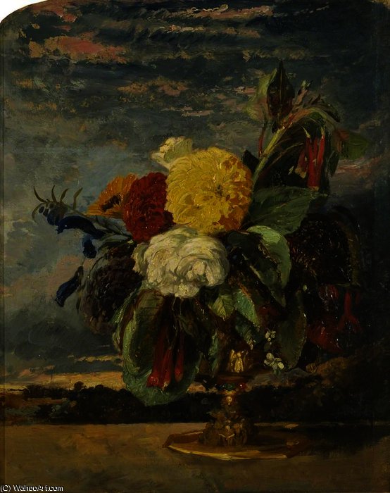 Flower Piece — Viljamas Džeimas Mülleris