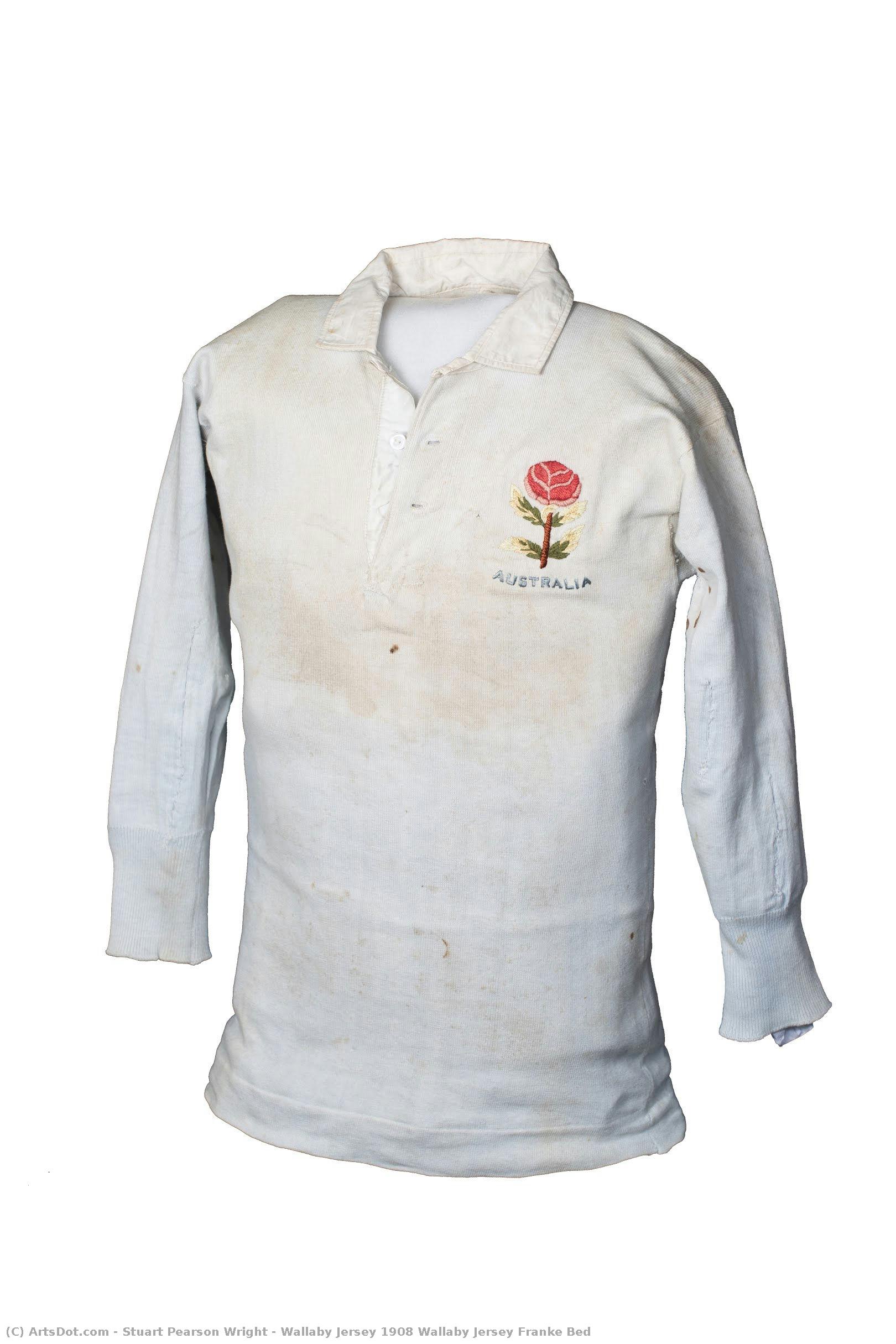 Wallaby Jersey 1908 Wallaby Jersey Franke Bed — Stuart Pearson Wright