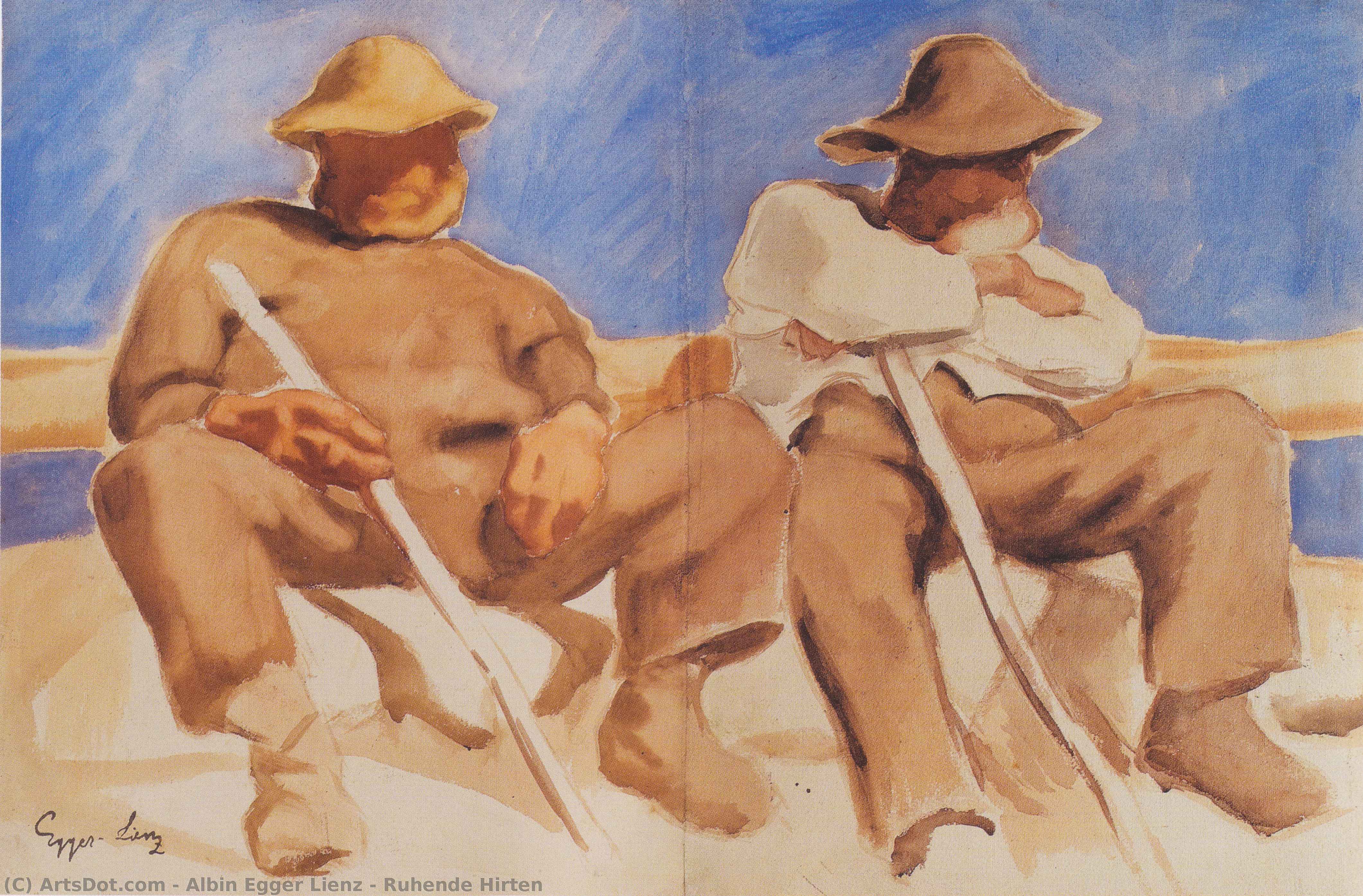 Ruhende Hirten — Albin Egger-lienz