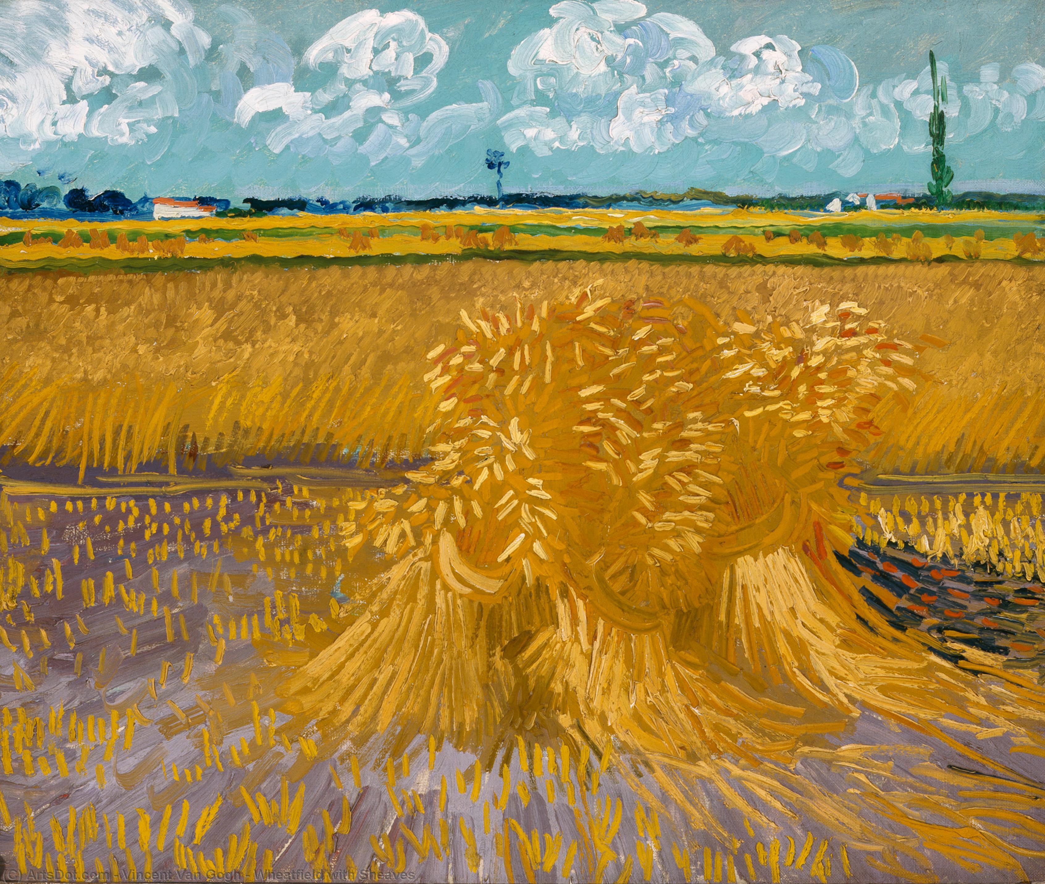 vincent willem van gogh - Wheatfield with Sheaves