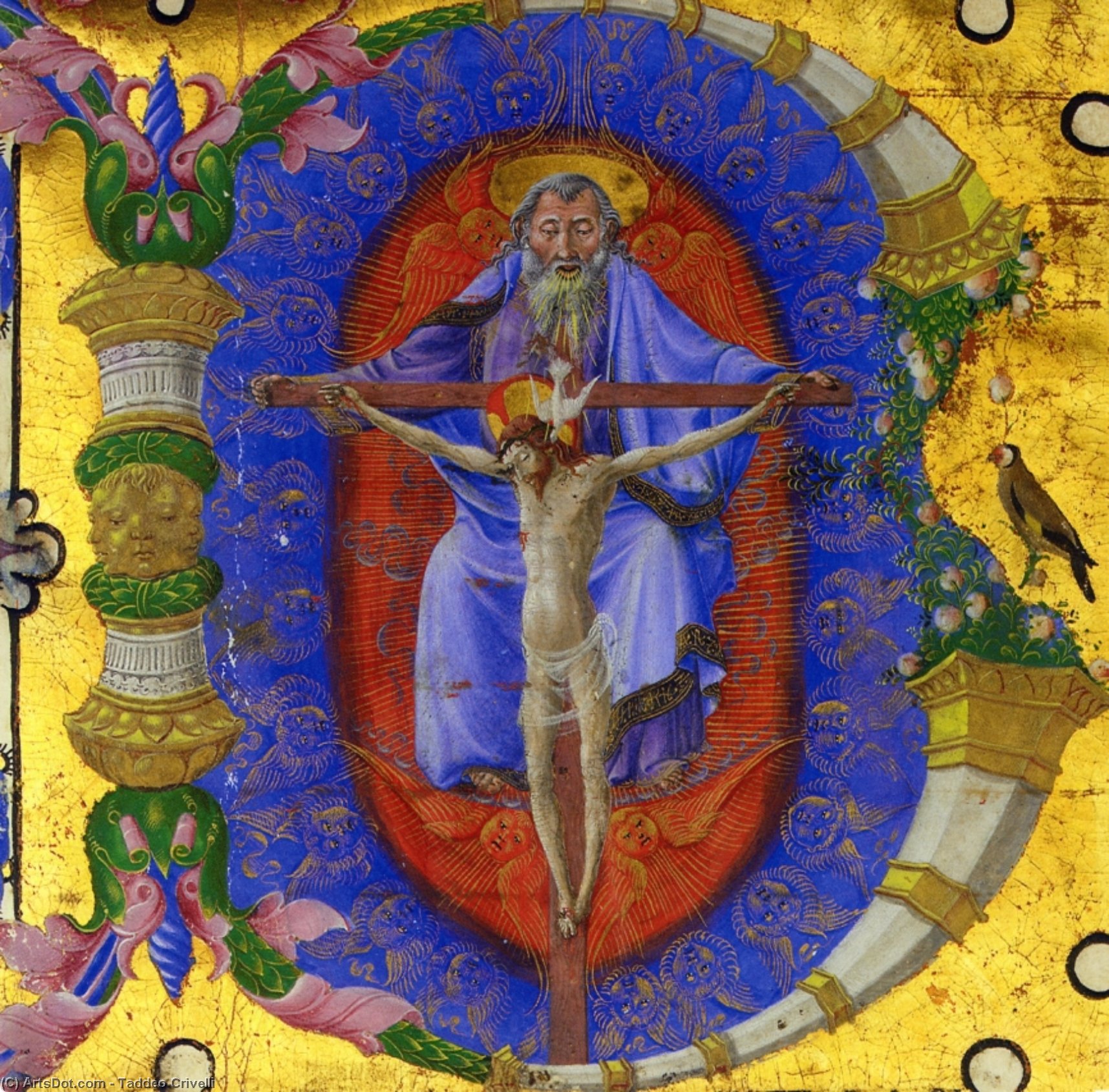 Trinity, Historiated Initial B — Taddeo Crivelli
