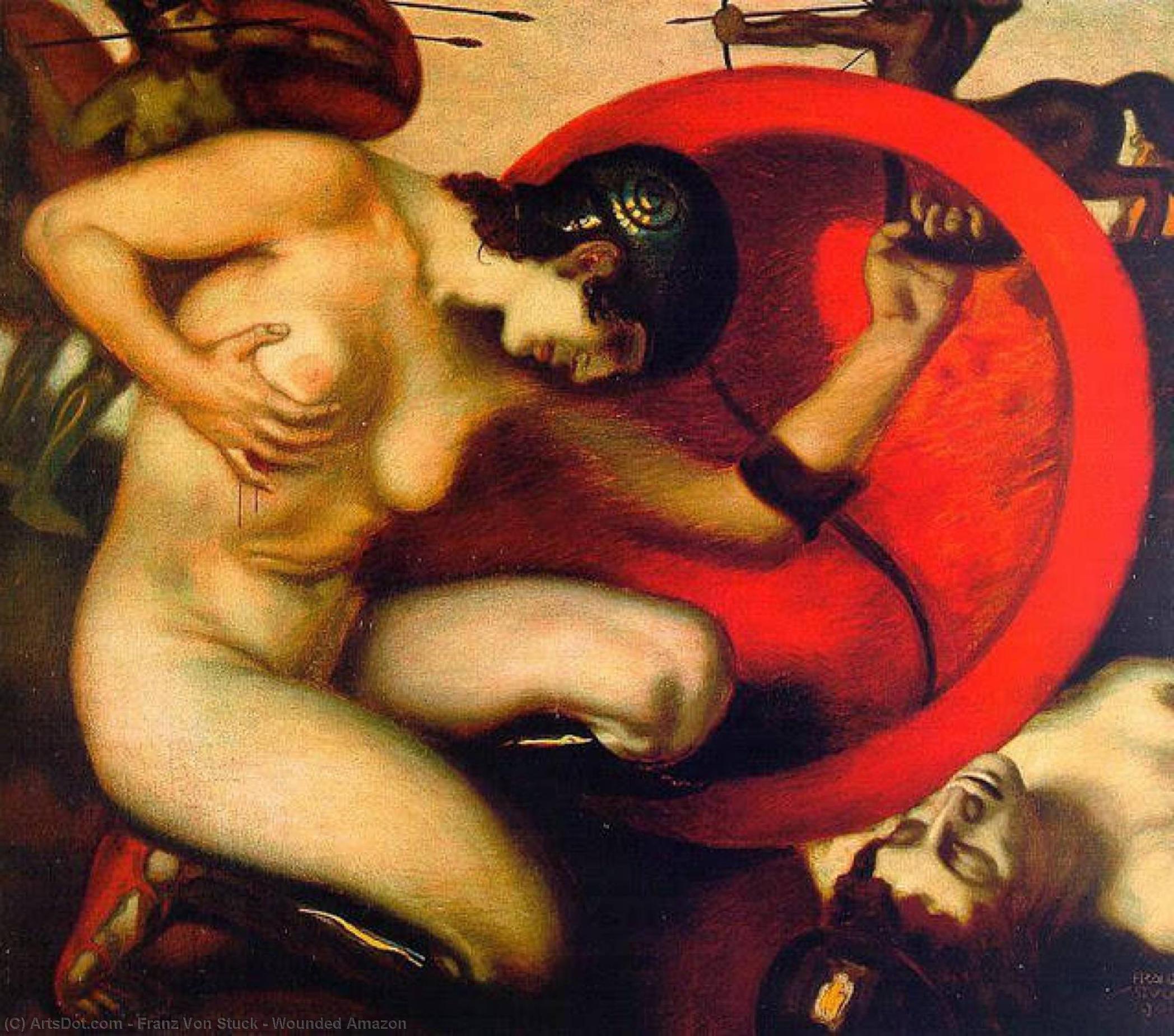 Wounded Amazon — Franz Von Stuck