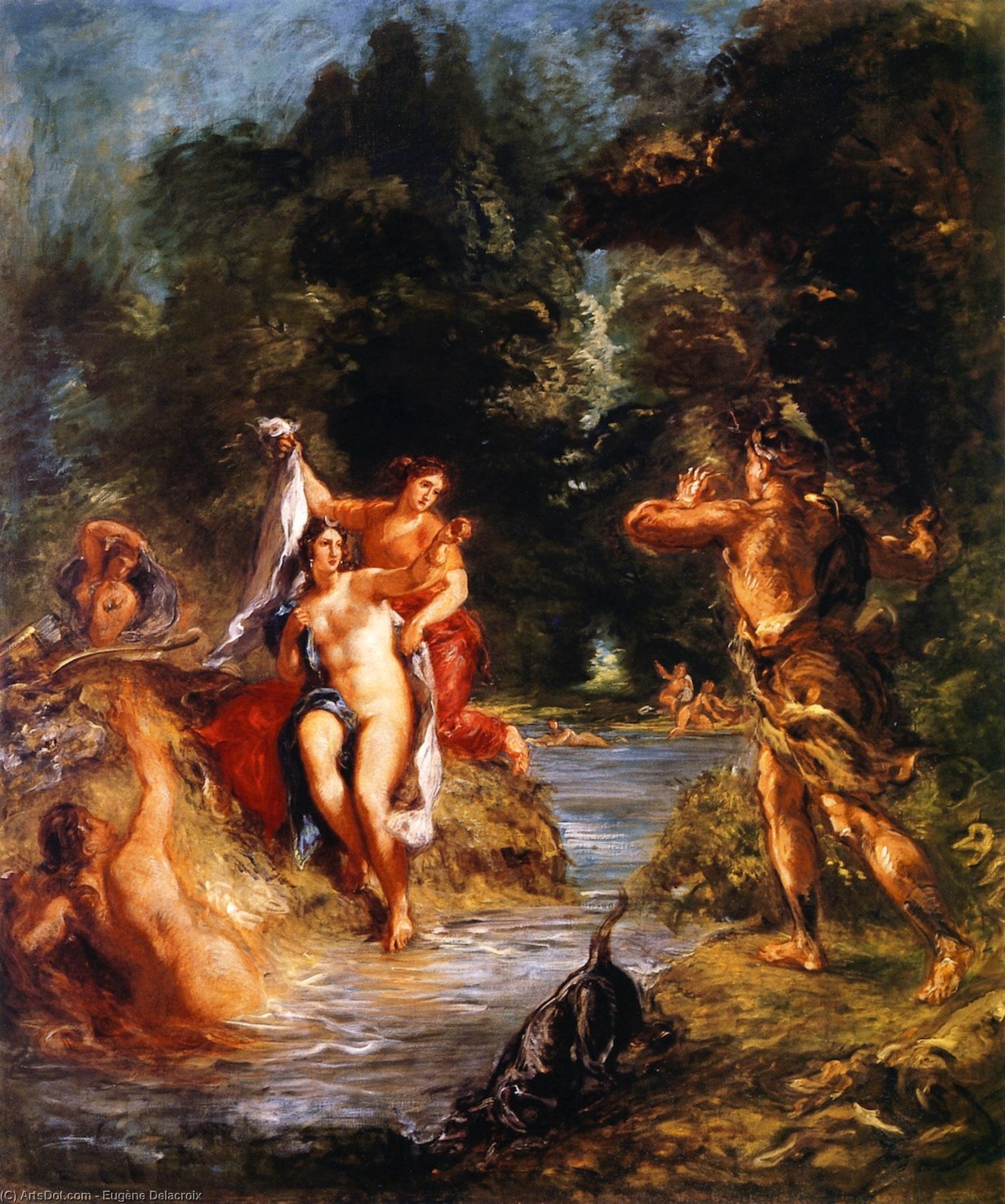 Eugène Delacroix - Summer - Diana and Actaeon