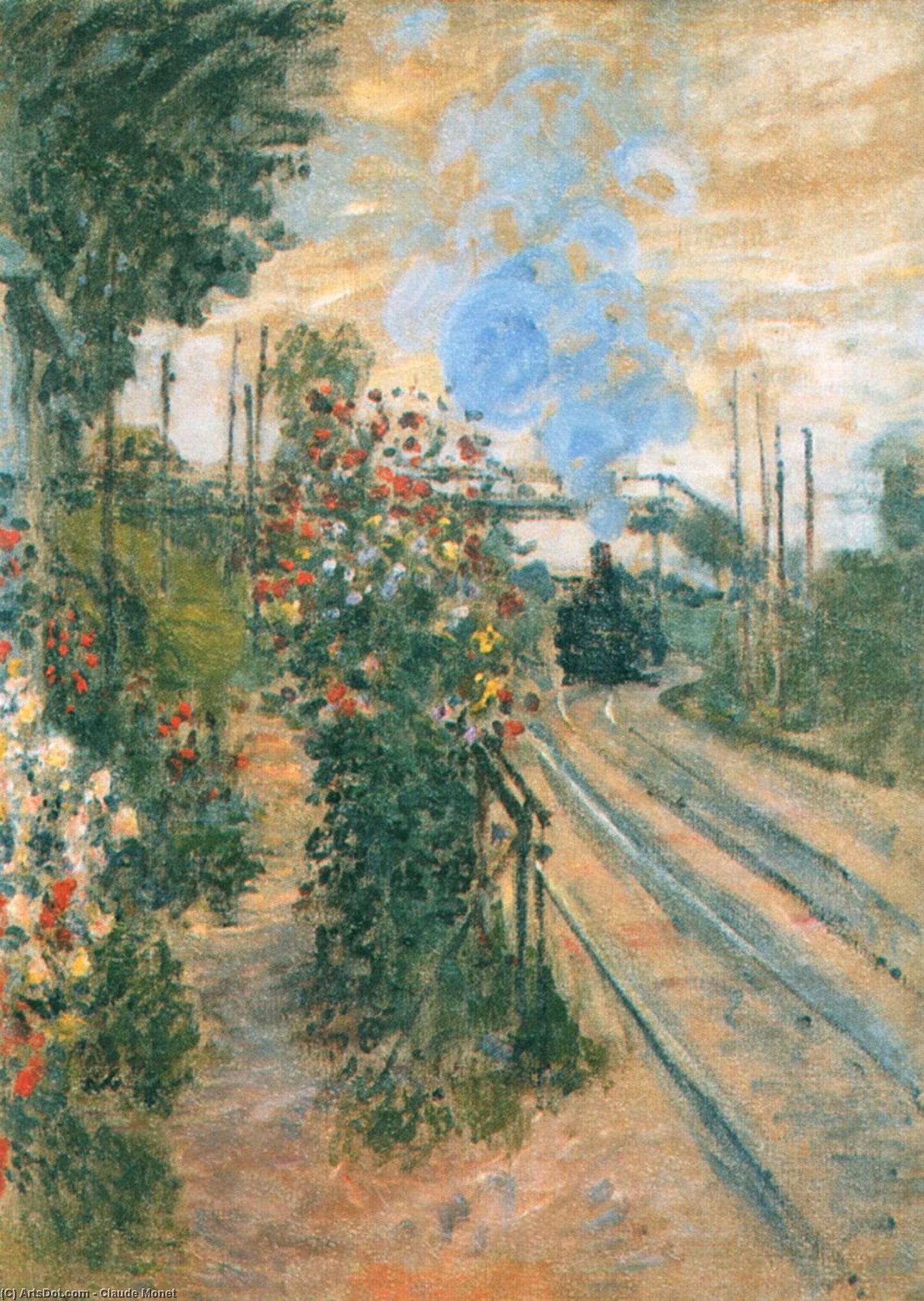 Claude Monet - Arrivant à Montegeron