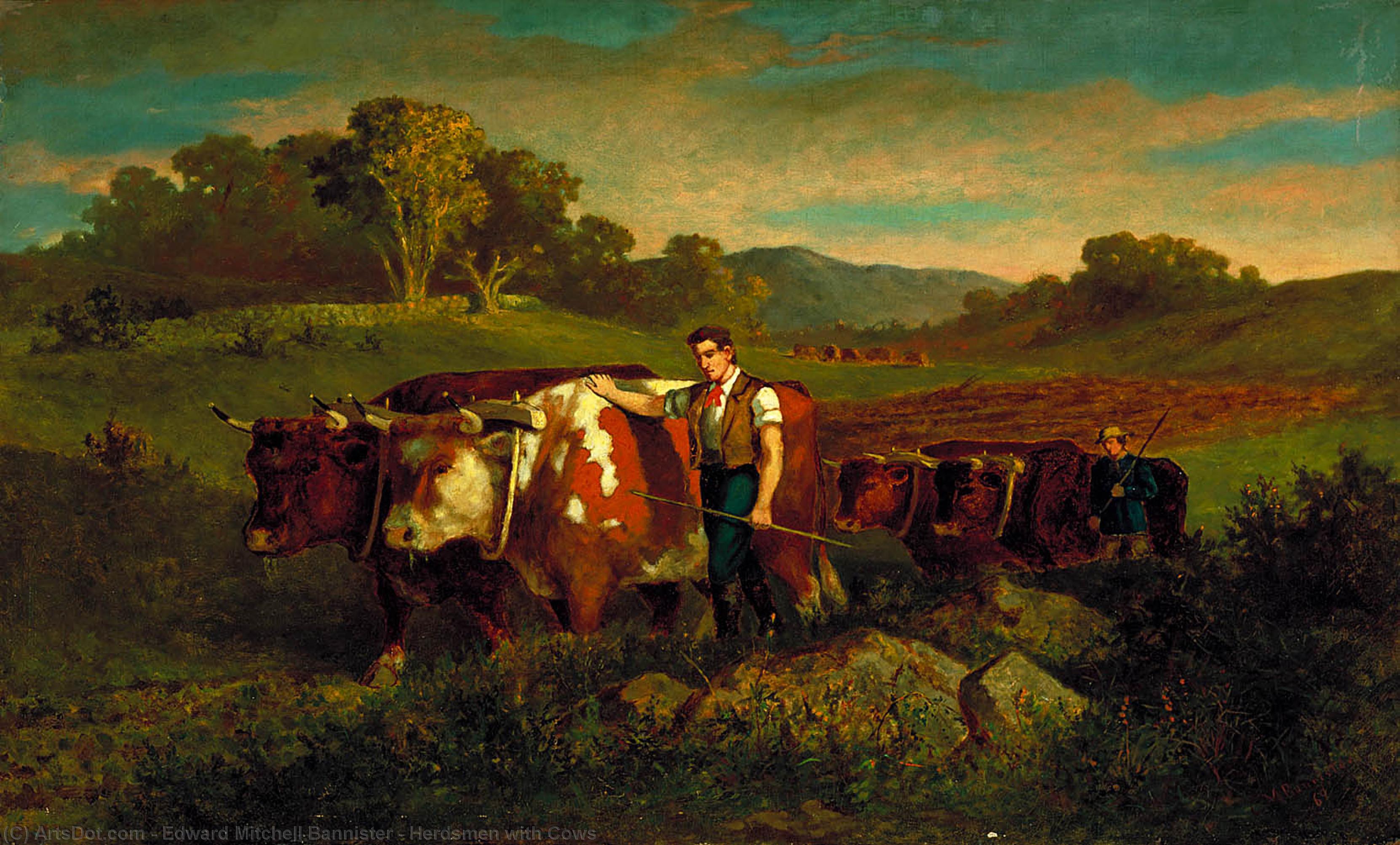 Herdsmen With Cows — Edward Mitchell Bannister