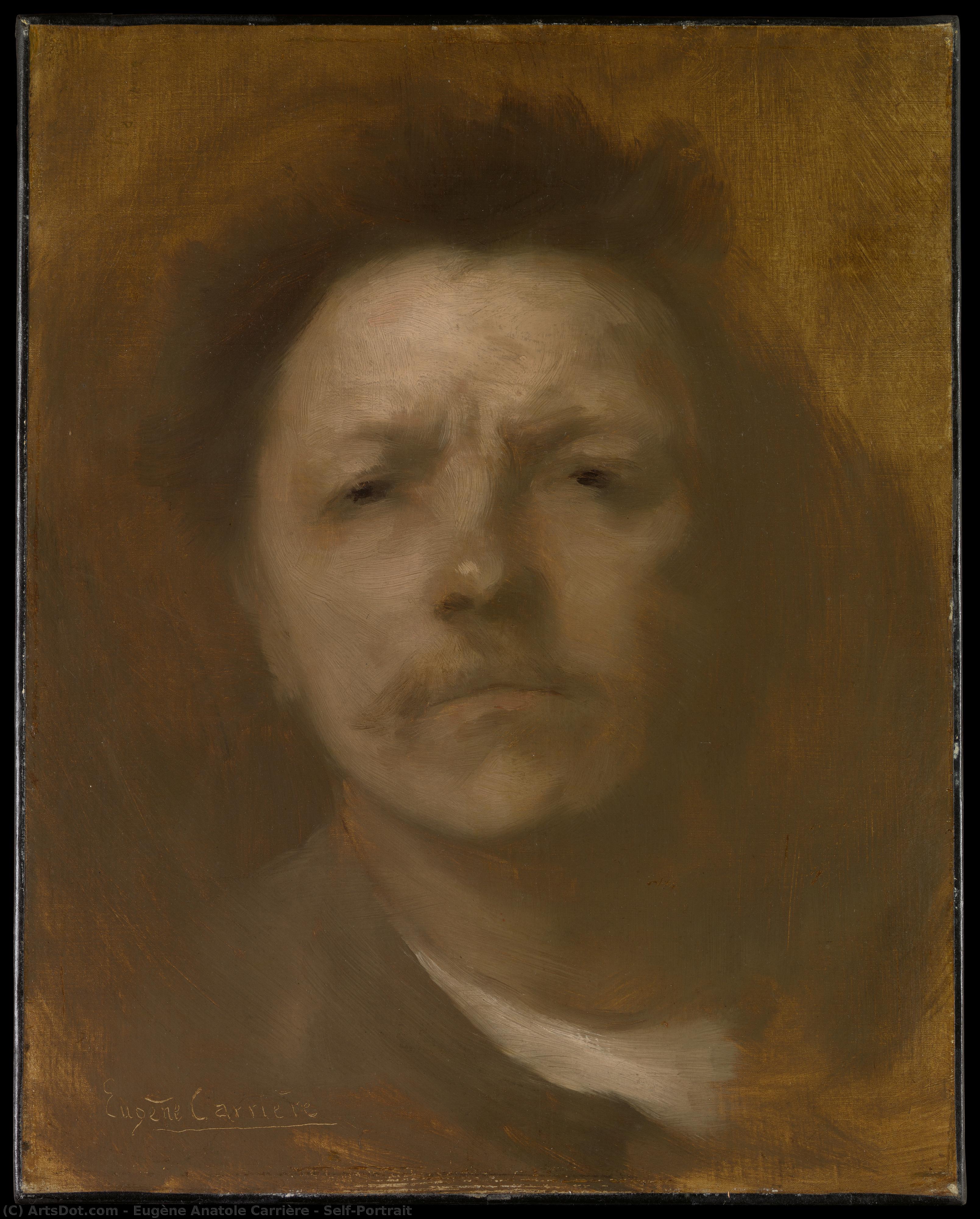 Self-portrait — Eugène Anatole Carrière