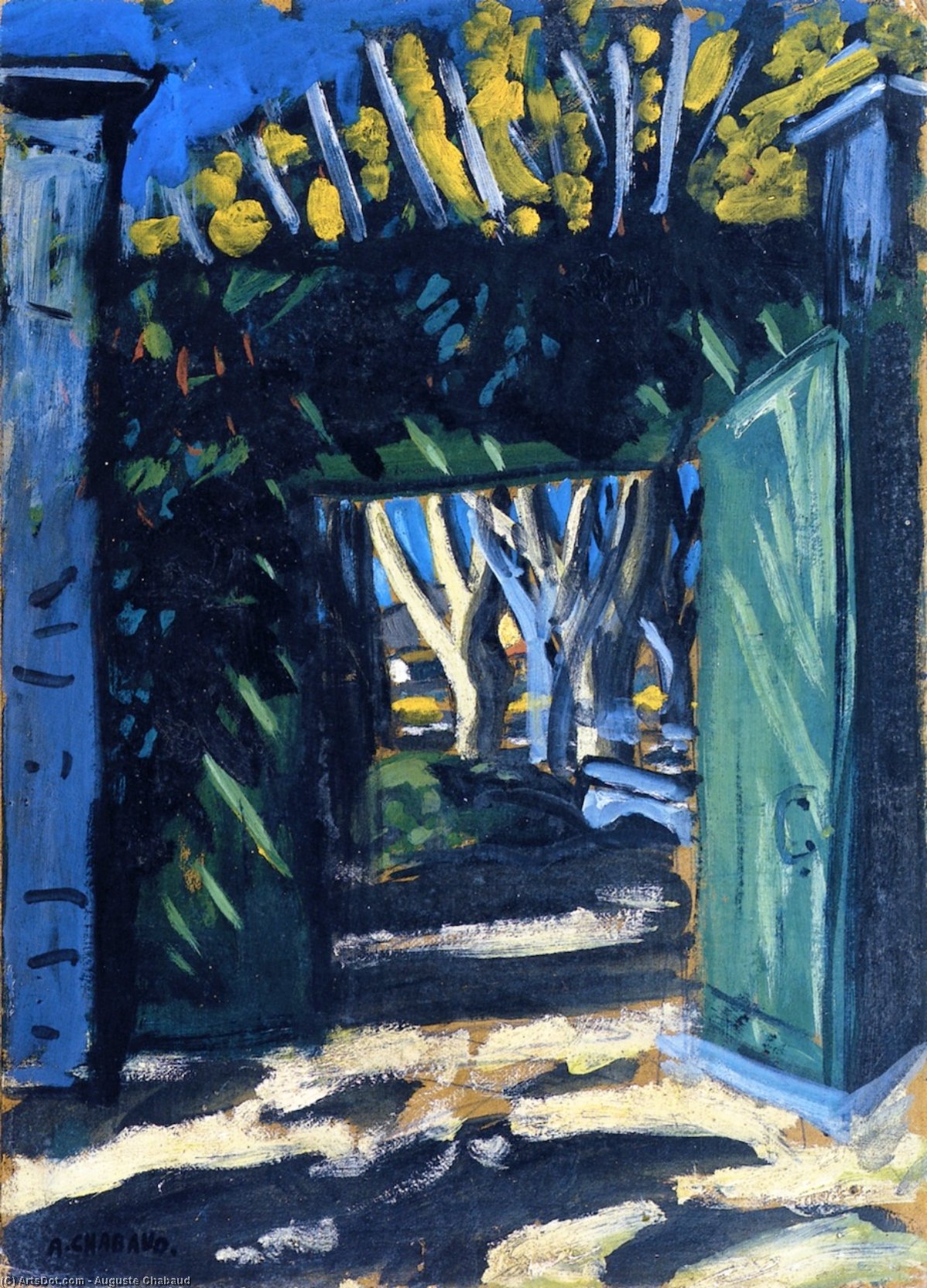 The Green Gate — Auguste Chabaud