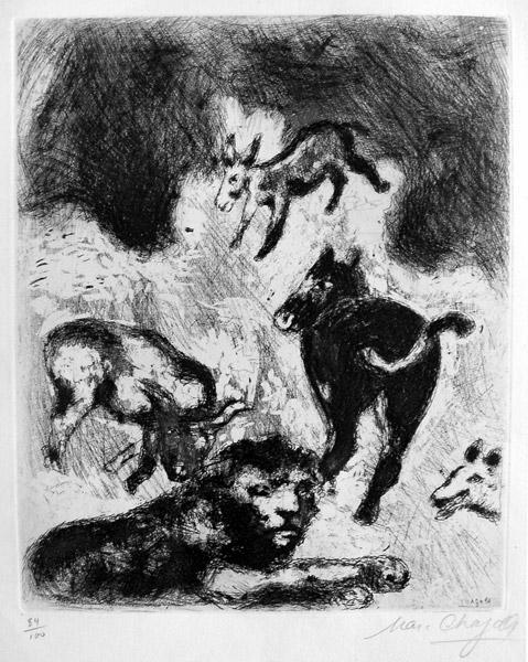 Marc Chagall - The lion become old