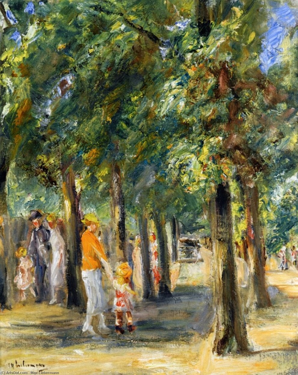 Scene In Tiergrten — Макс Либерман