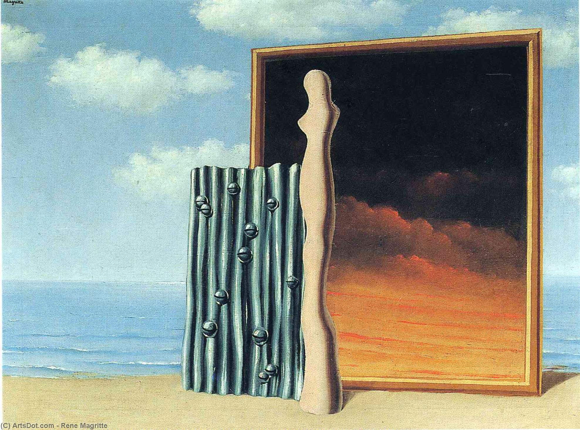 René Magritte - Composition on a seashore