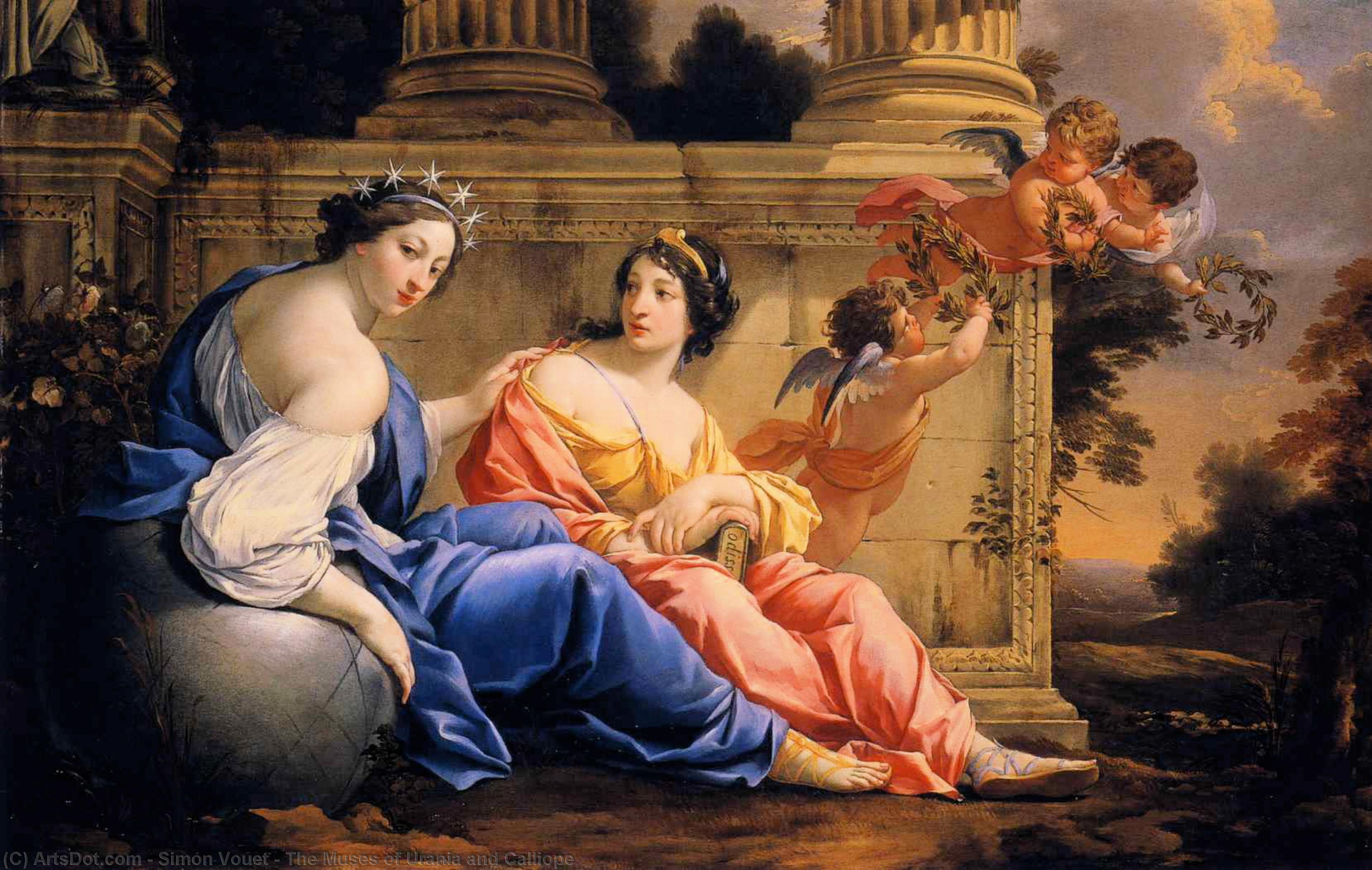 Simon Vouet - Les Muses d'Uranie et de Calliope