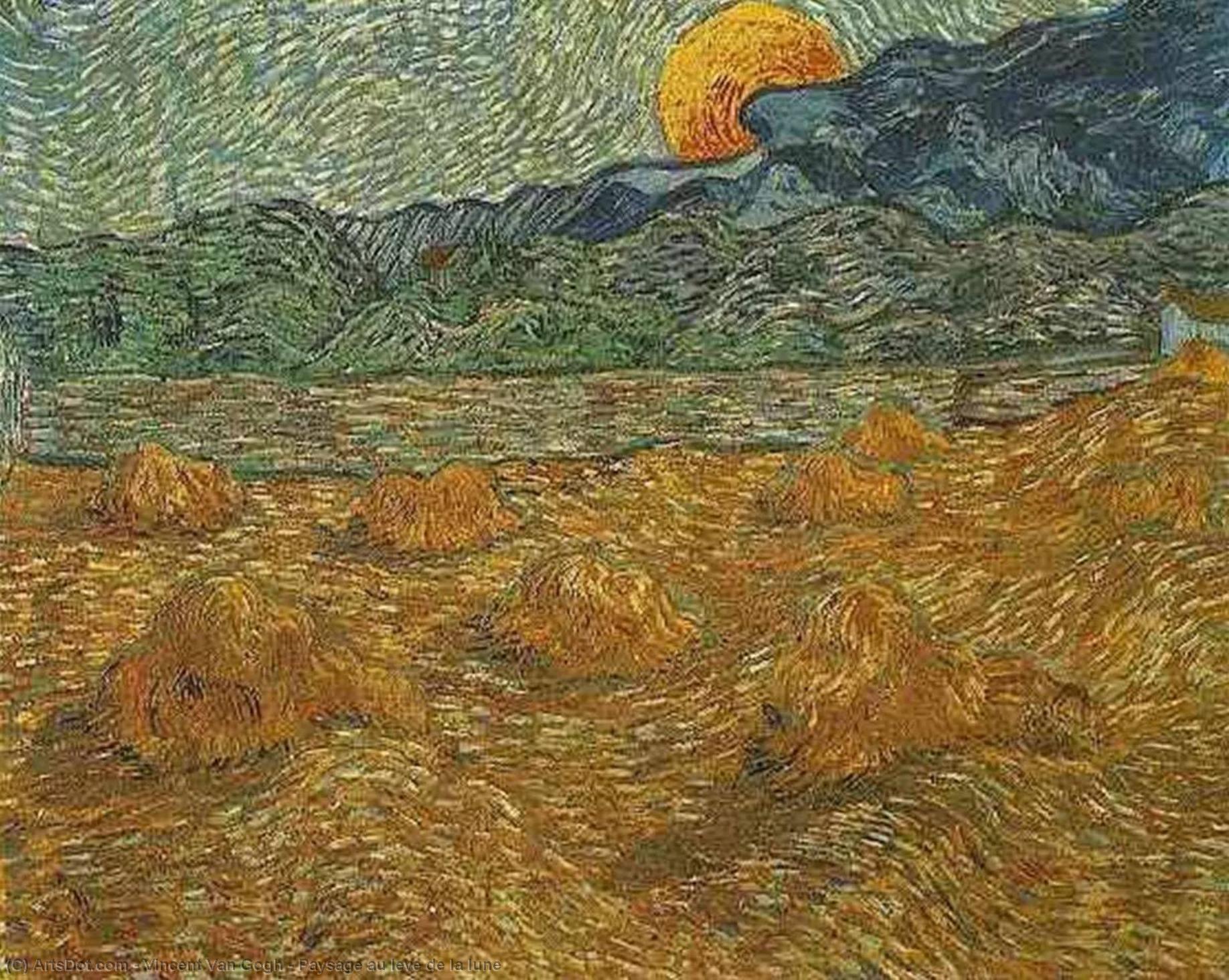 Paysage Au Lever De La Lune — Vincent Willem Van Gogh