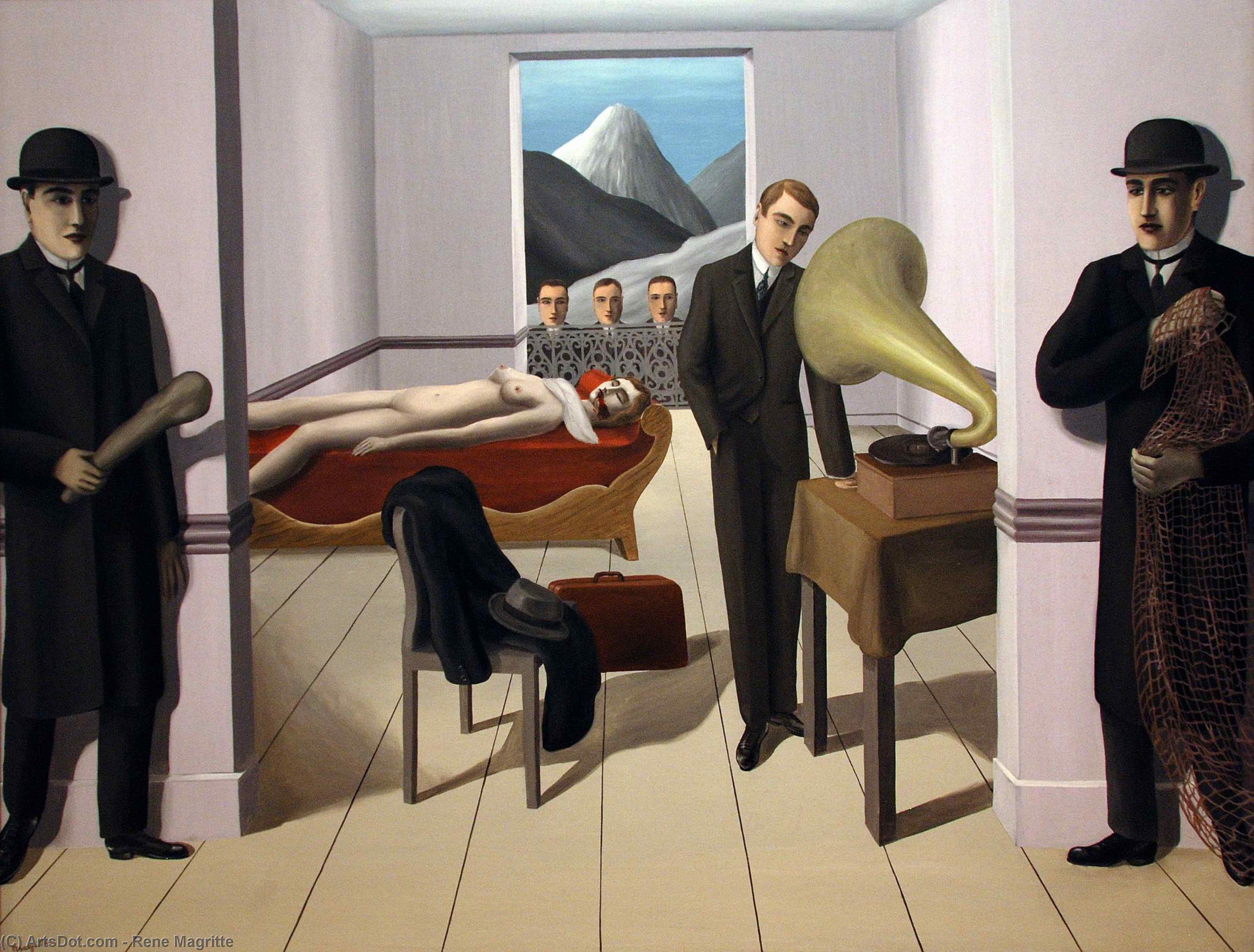 René Magritte - Den truende attentatmannen