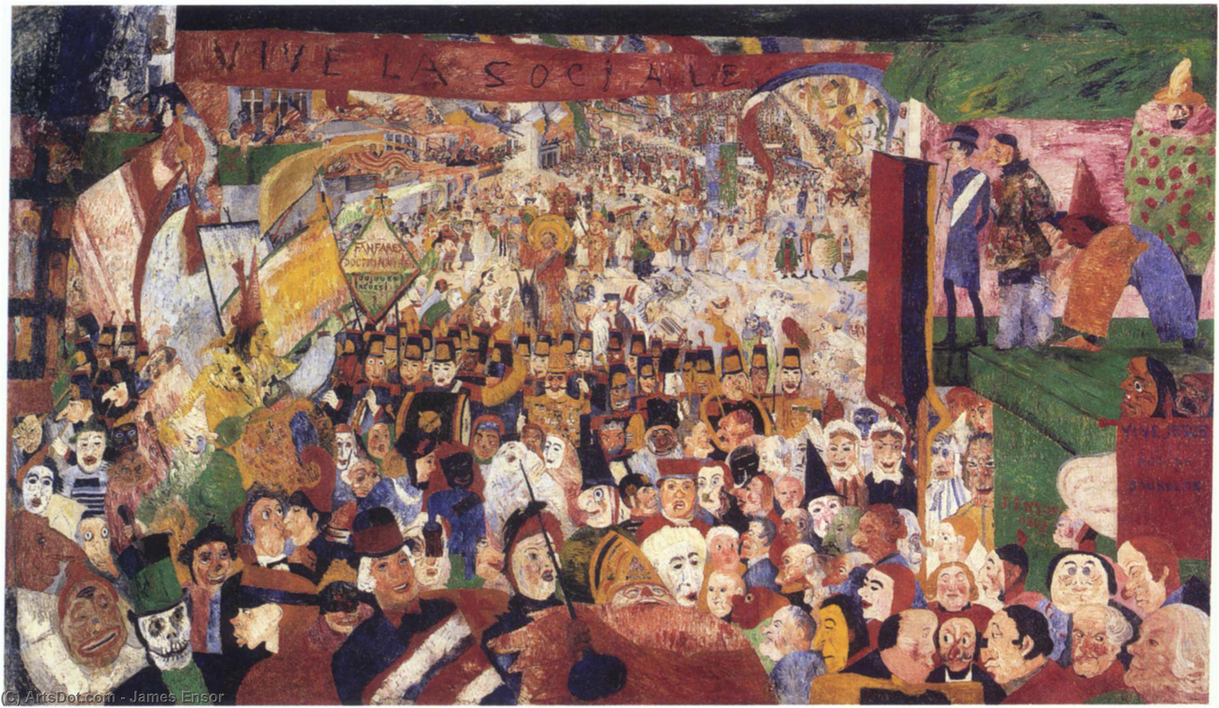James Ensor - Vstup Krista do Brusela