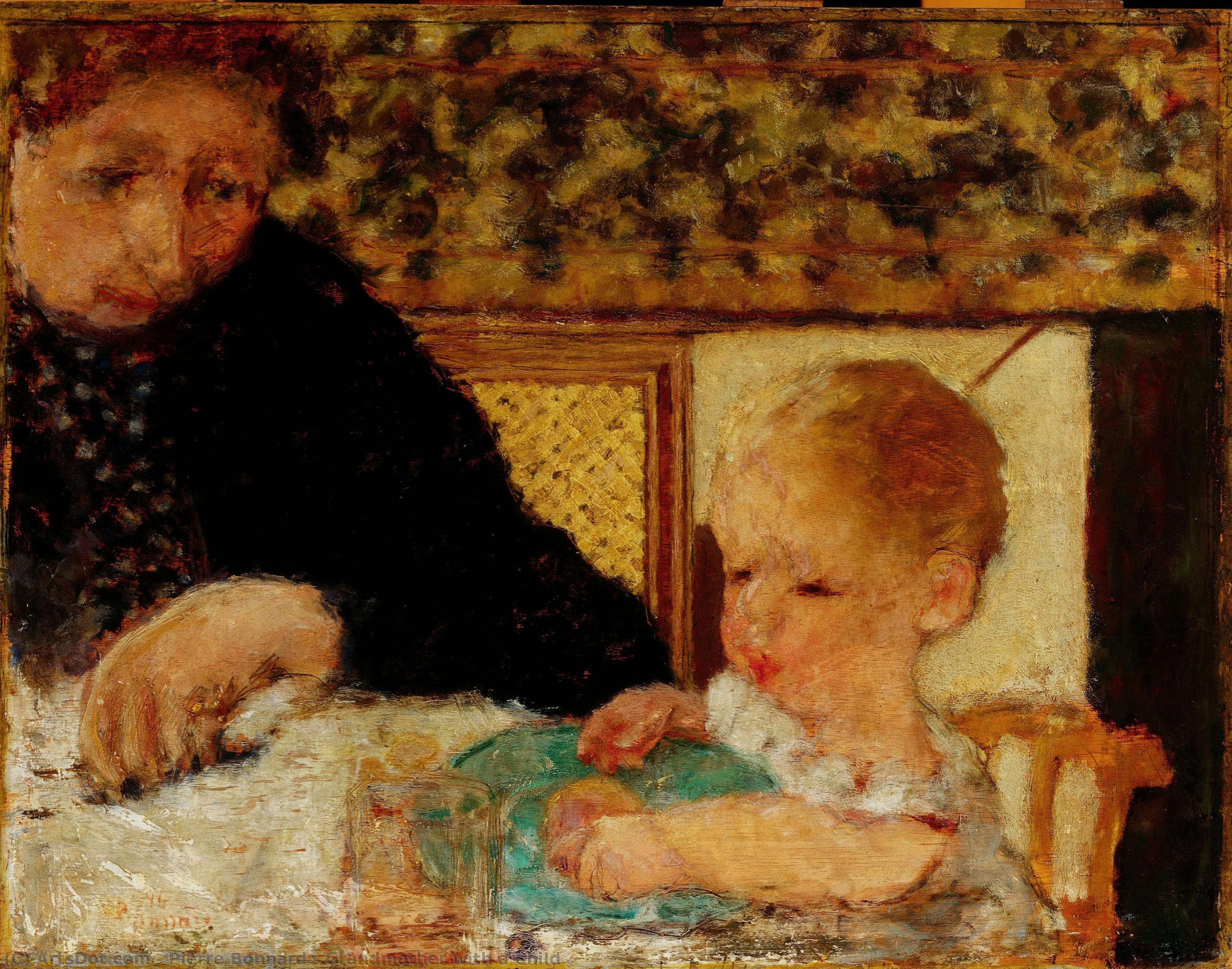 Pierre Bonnard - Abuela con un niño