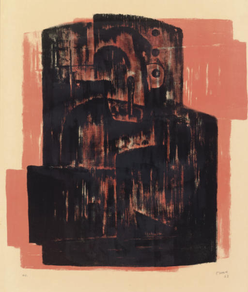 Henry Moore - Black on Red Image