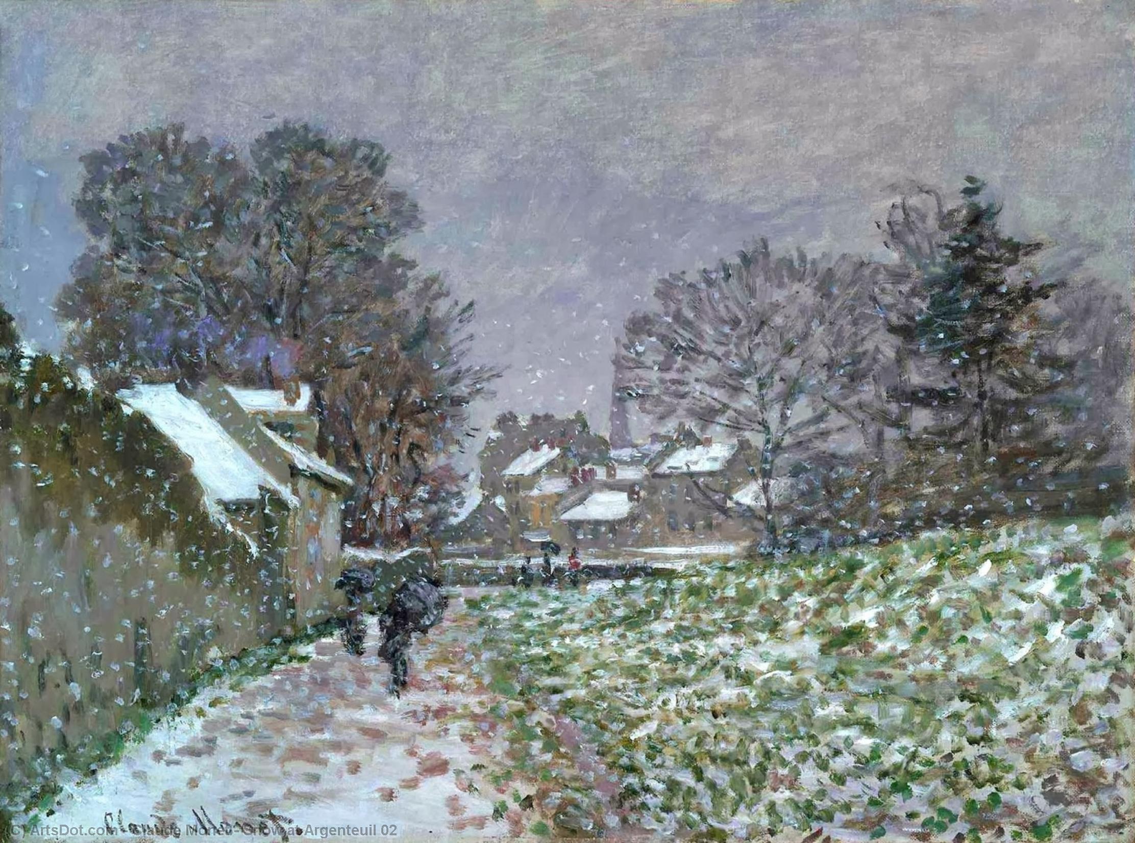 Snow At Argenteuil 02 — Claude Monet