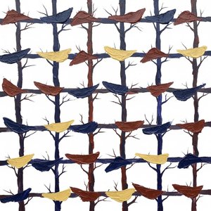Monolithic Echoes Of An Earthbound Forest In Textured Navy And Ochre Gold — Julien Vasseur