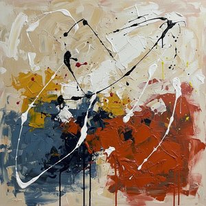 Kinetic Resonance In Ochre And Slate: A Singular Expression Of Gestural Chaos — Laurent Lefèvre