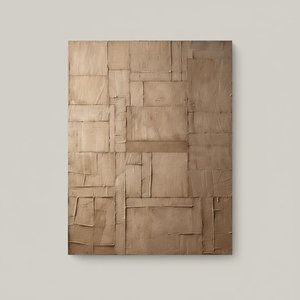 Échos Monolithiques De Sable Et De Pierre Dans Un Relief Géométrique Sculpté — David Moreau