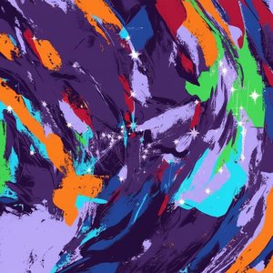 インディゴの天体旋回：プリズムの光と動きが奏でる自発的な交響曲 — Caroline Pelletier
