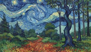 Hugo Faubert - Turbulence Céleste : Une Orbite Éternelle En Bleu Et Or
