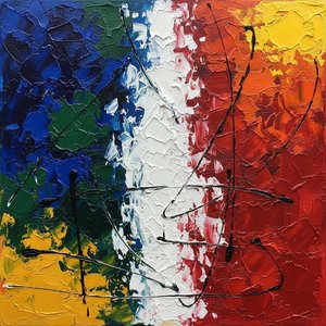 Fragmented Chromatic Tensions In A Tripartite Study Of Visceral Impasto Texture — Laurent Lefèvre