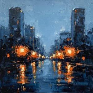 Monolithische Mitternacht: Eine Symmetrische Studie Von Bernsteinfarbenem Glanz Und Urbanen Schatten — Christian Noiret