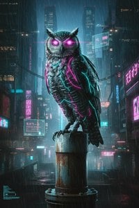 Neon Sentinel: The Synthetic Nocturne — Pauline Roussel