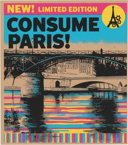 Ecos Urbanos De París: Una Sinfonía Cmyk Monumental En Litografía Desgastada — Léa Bernard
