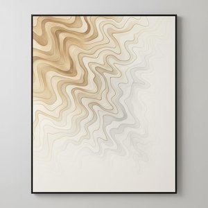 Ethereal Topographies In Ochre: A Serene Study Of Undulating Organic Rhythms — Laurent Vionnet