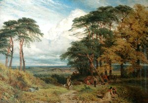 henry thomas dawson - The Gypsys' Encampment Nottingham from Wilford Hill