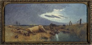 The Revenge The Petit-morin Near Talus-saint-prix. Marais De Saint-gond, September 10, 1914 — Espérance Léon Broquet